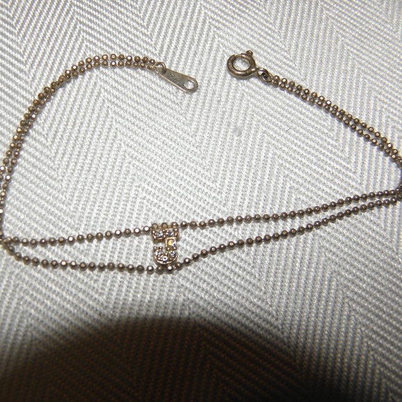 DAINTY AND PETITE "J" BRACELET~MARKED 925 - Picture 4 of 7